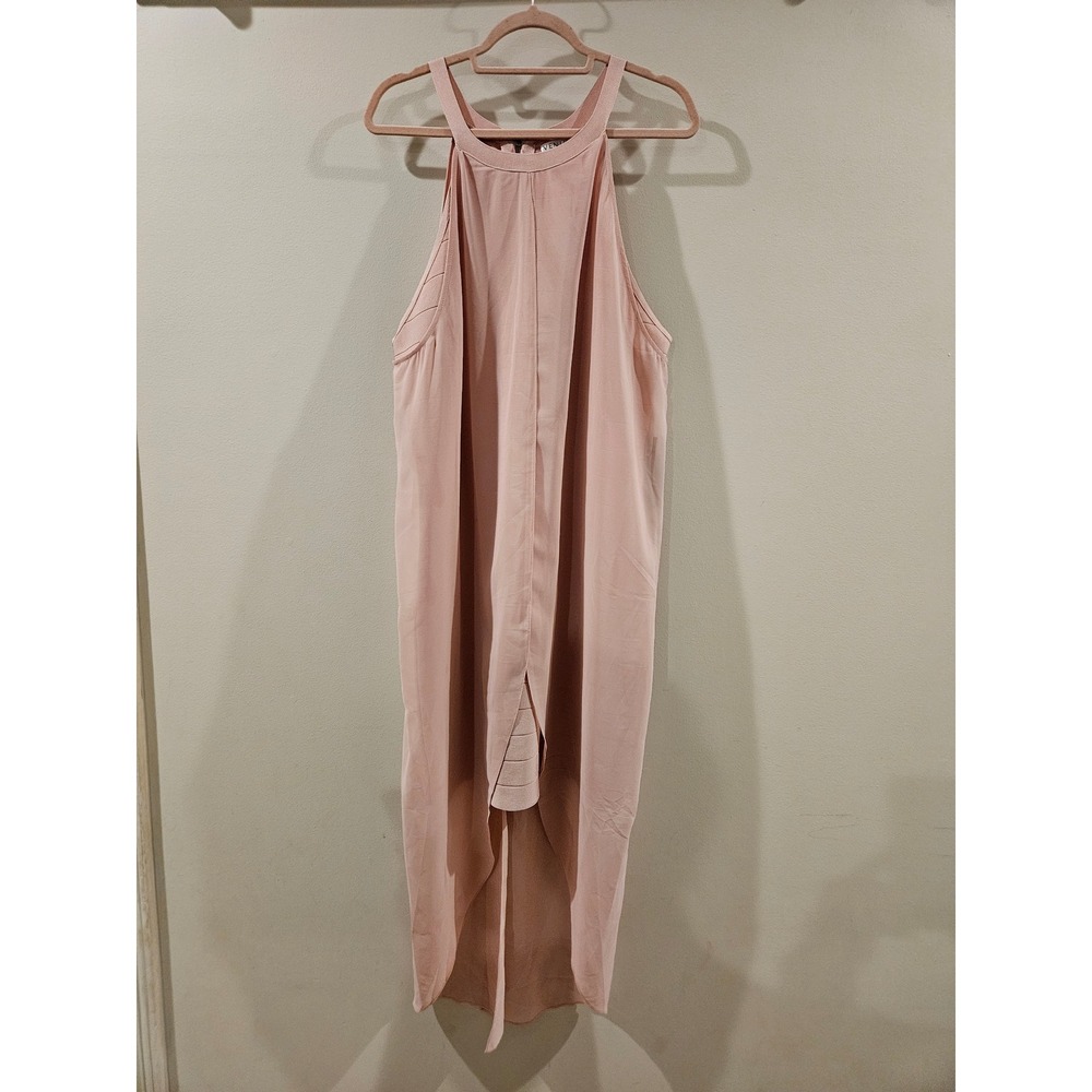 Venus Chiffon Overlay Bandage Dress Blush Hi Low Maxi Dress Women's Plus Size 24